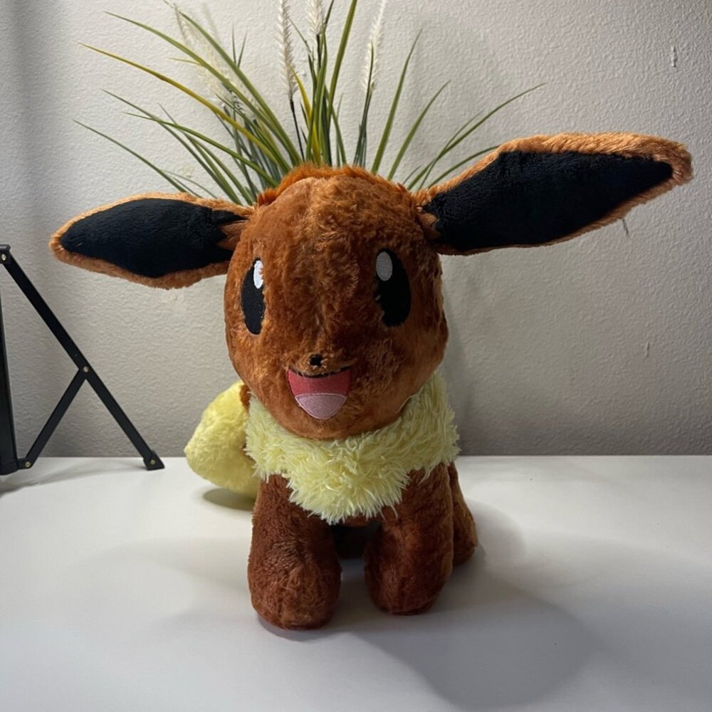 Build-A-Bear Workshop Pokemon Eevee Plush Stuffed Animal Toy Brown BAB